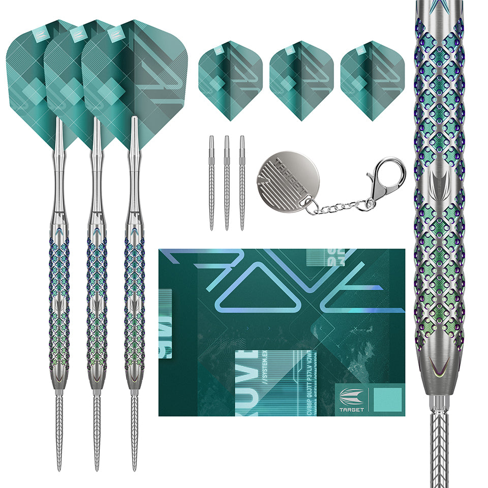 TARGET　ROVE 01 SWISS POINT STEEL 23g Target Rove 01 Swiss Point Steel Tip Darts - 23gm