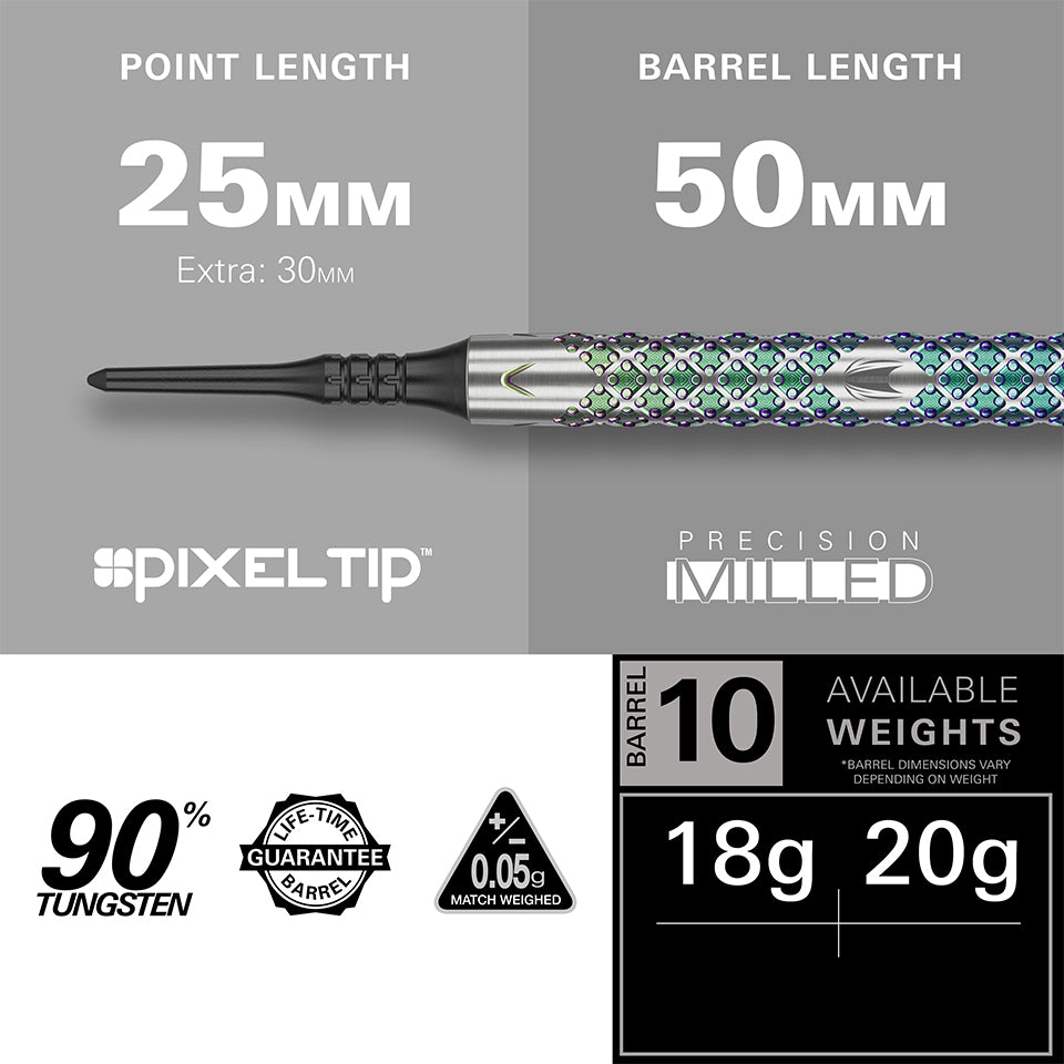 Target Rove 10 Soft Tip Darts - 18gm