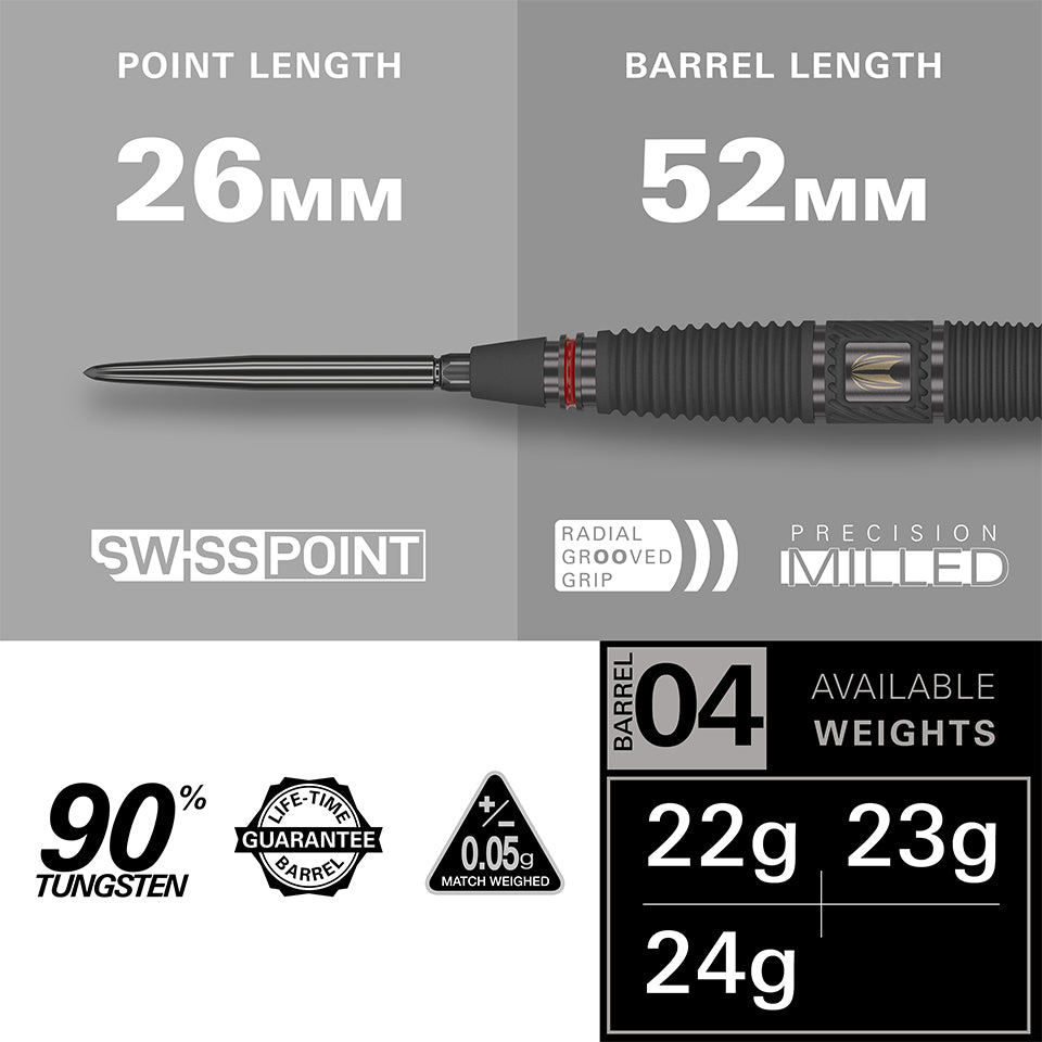 Target Scope 04 Swiss Point Steel Tip Darts - 24gm