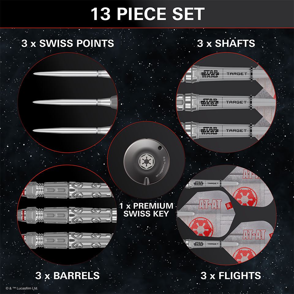 Target Star Wars AT-AT Swiss Point Steel Tip Darts - 23gm