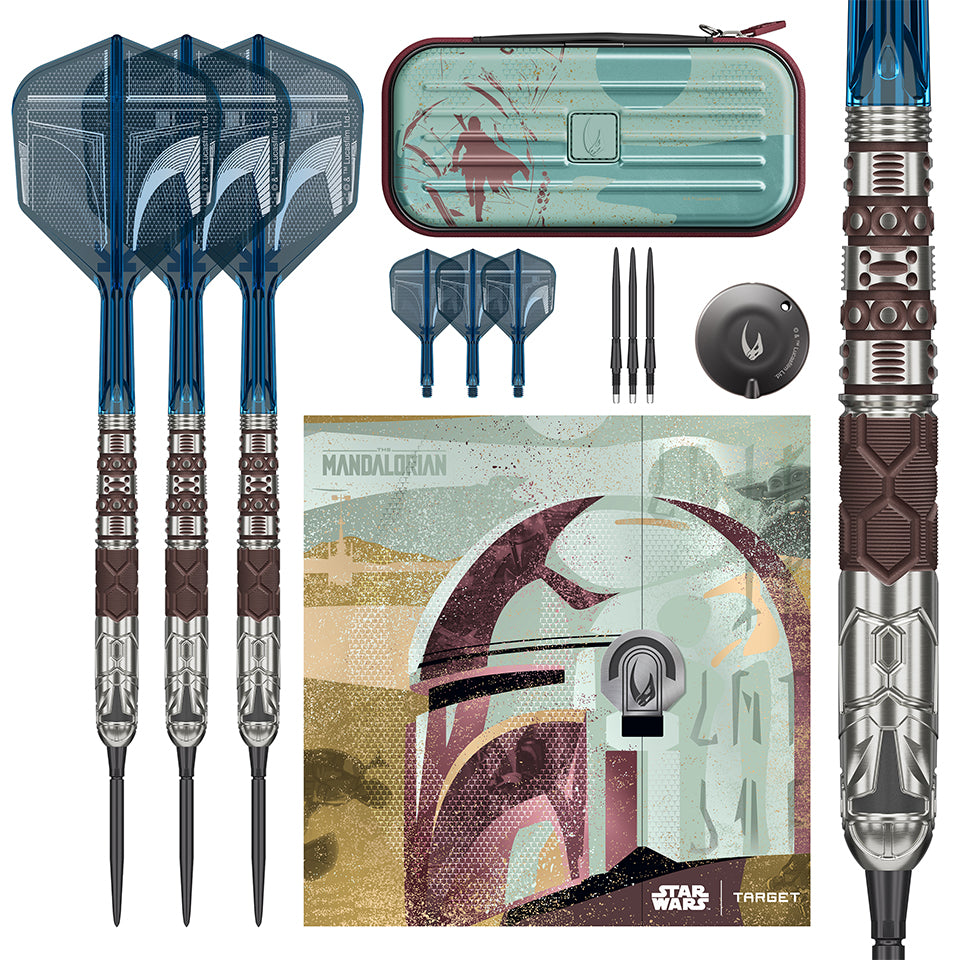 Target Star Wars Mandalorian Swiss Point Steel Tip Darts - 22gm