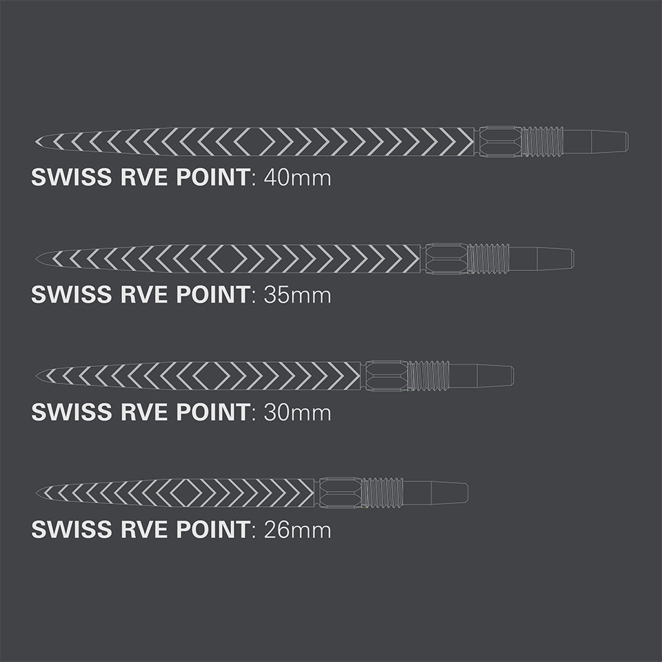 Target Swiss RVE Steel Points - Black 30mm