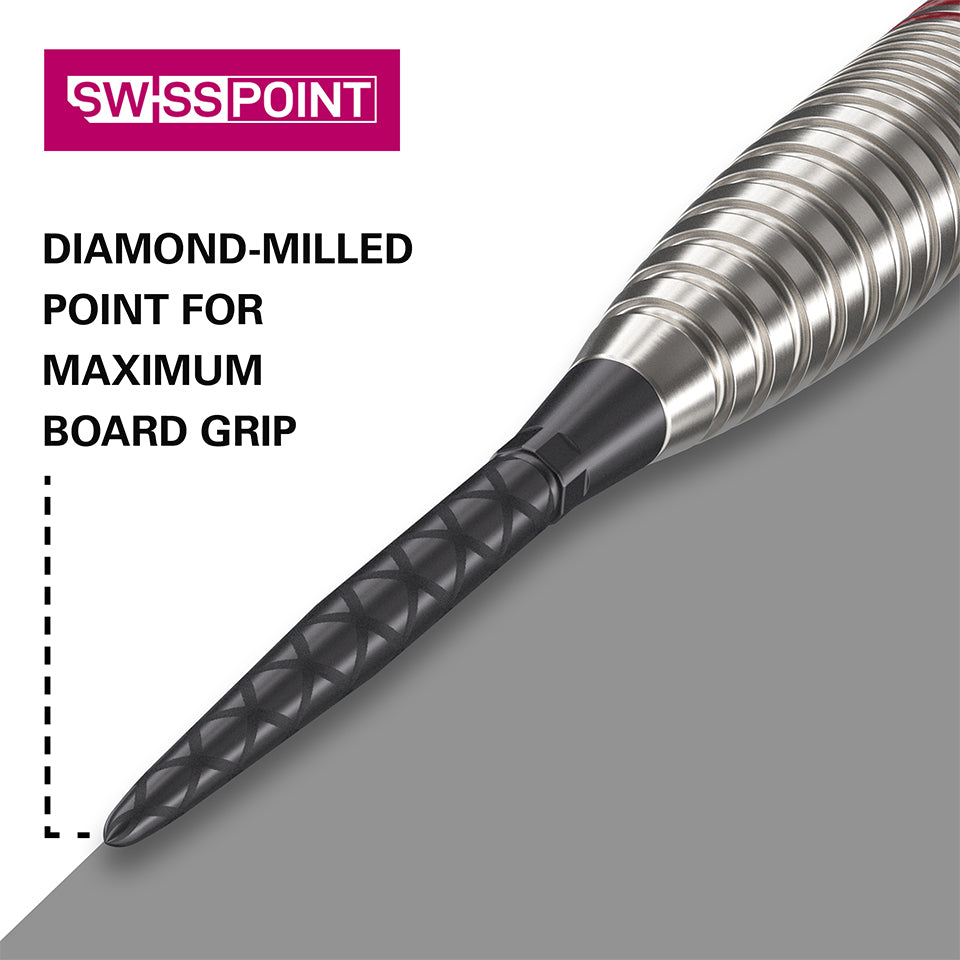 Target Swiss Storm Diamond Steel Points - Black 26mm
