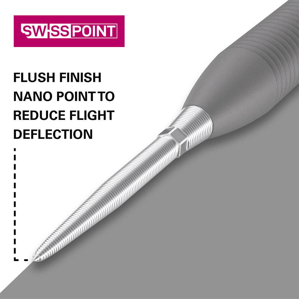 Target Swiss Storm Nano Steel Points - Silver 35mm