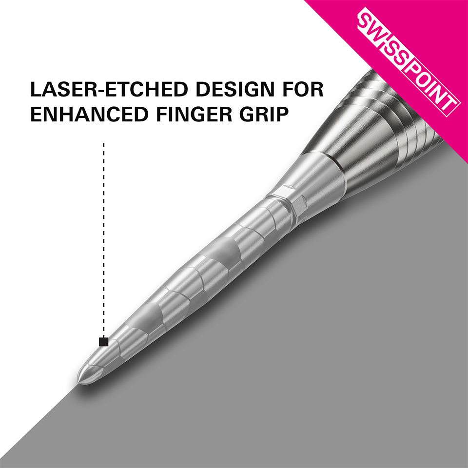 Target Swiss Storm Onyx Steel Points - 26mm Silver