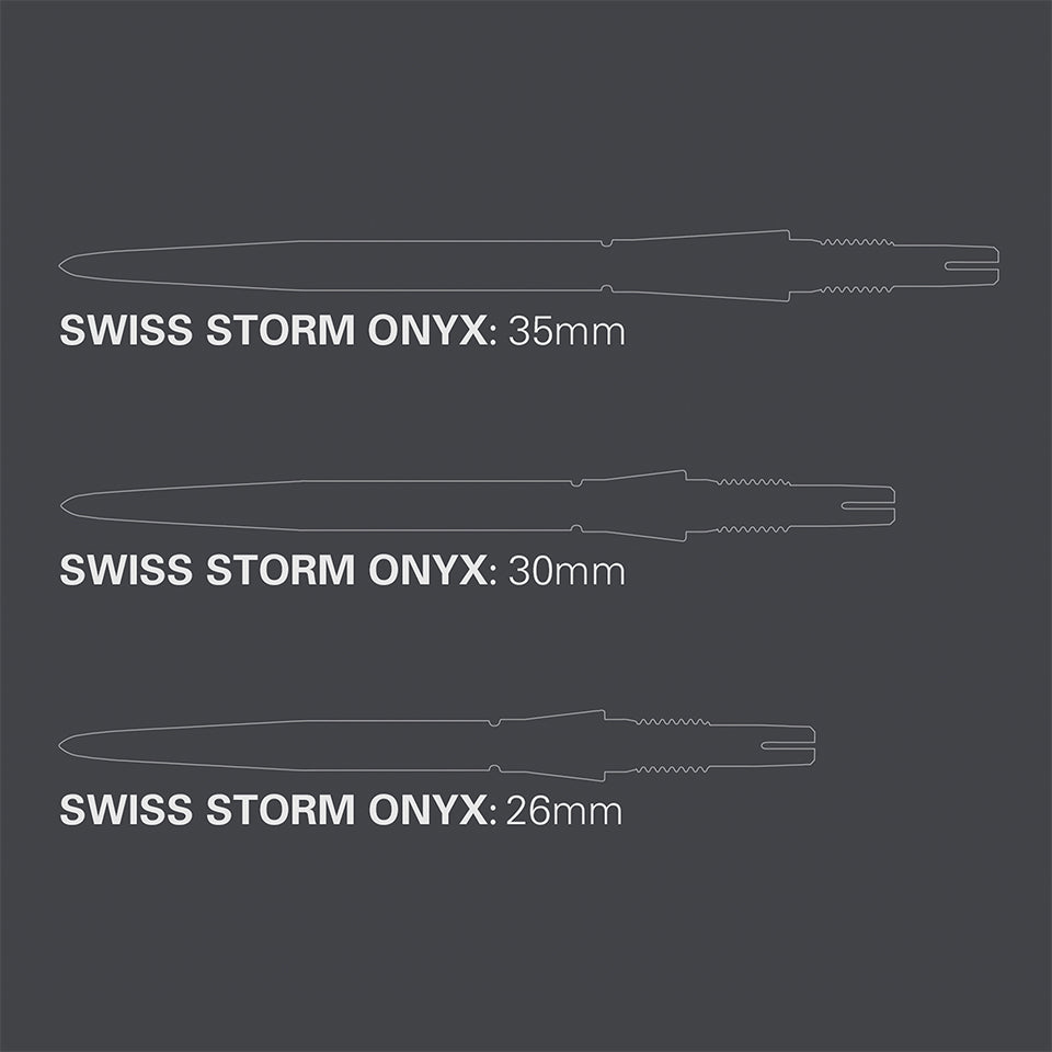 Target Swiss Storm Onyx Steel Points - 26mm Silver