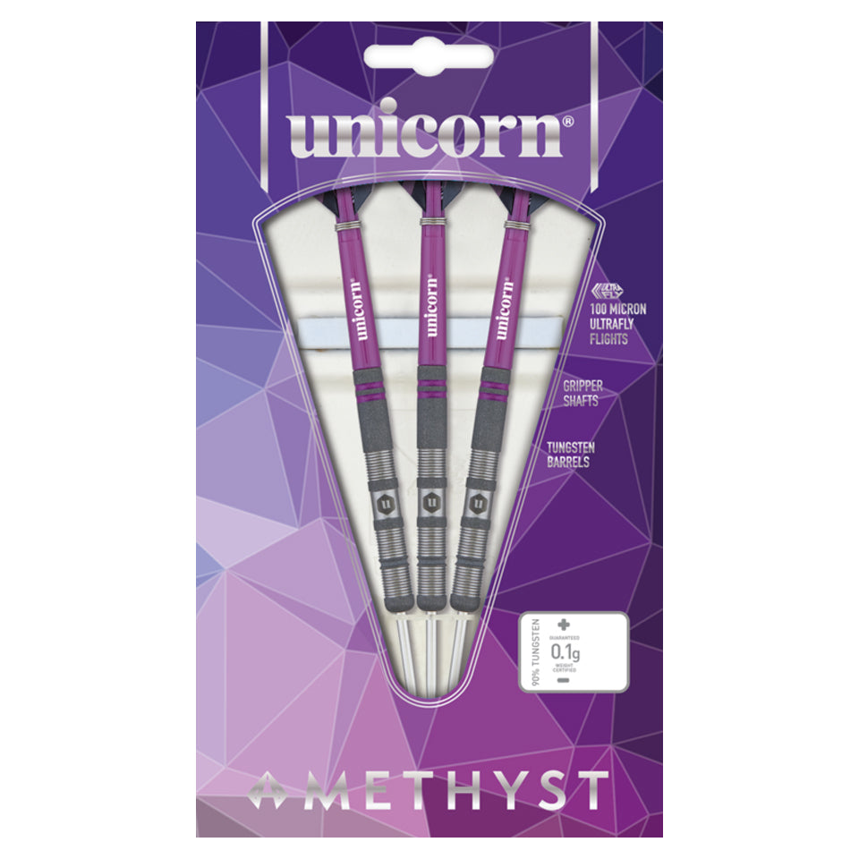 Unicorn Amethyst 1 Steel Tip Darts - 23gm