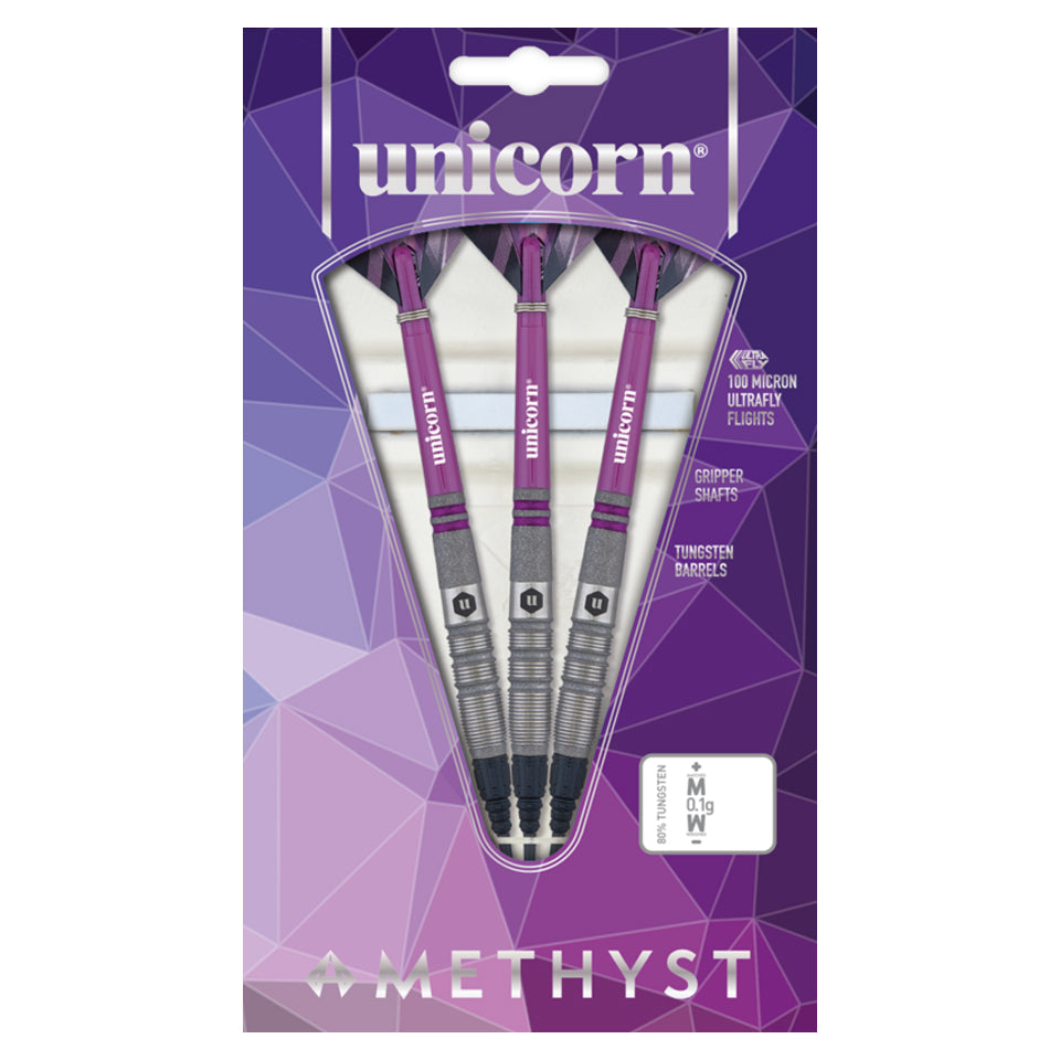 Unicorn Amethyst 3 Soft Tip Darts - 19gm