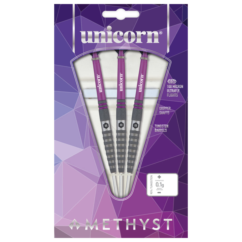 Unicorn Amethyst 4 Steel Tip Darts - 22gm