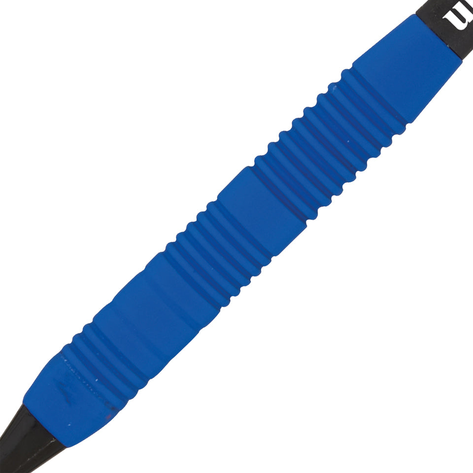 Unicorn Core Plus Rubberised Brass Soft Tip Darts - 16gm Blue