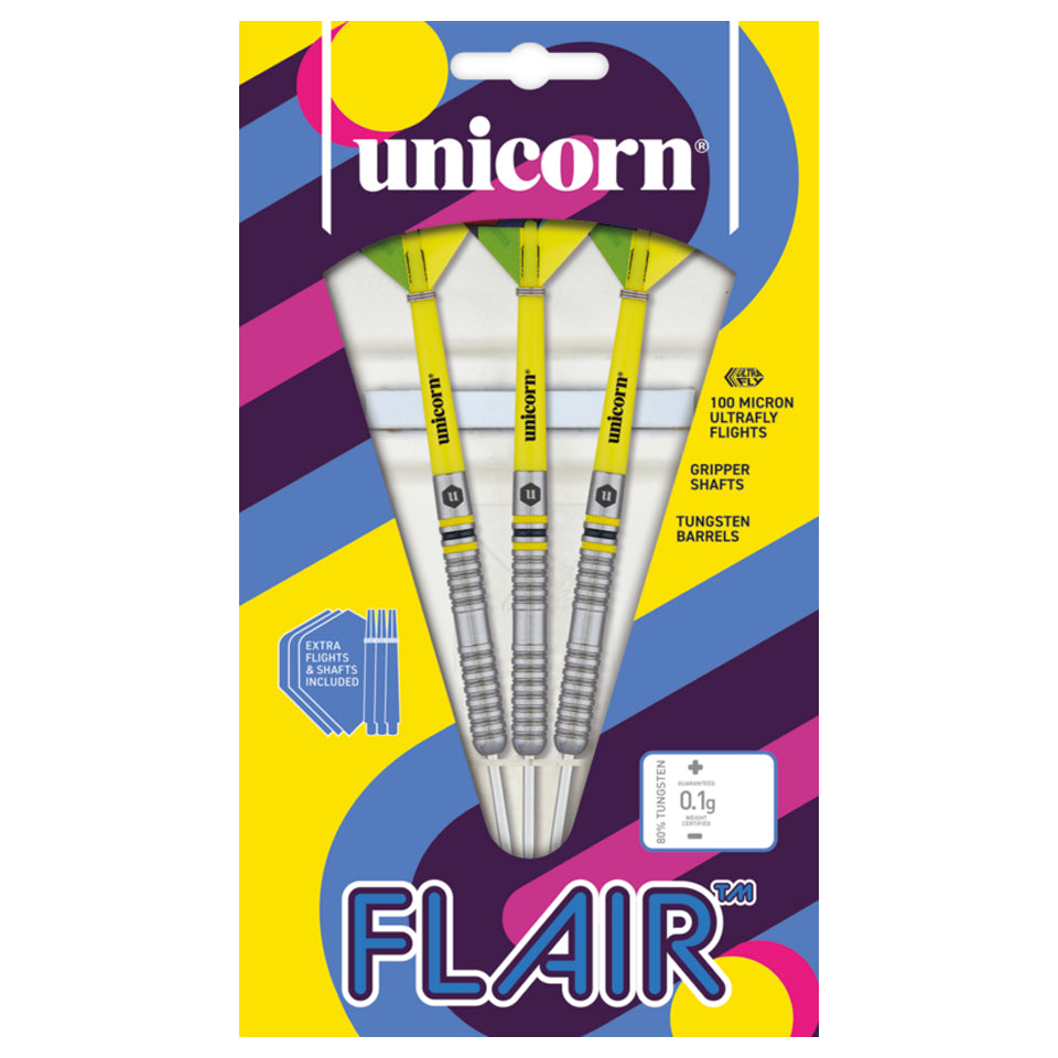 Unicorn Flair 3 Steel Tip Darts - 22gm