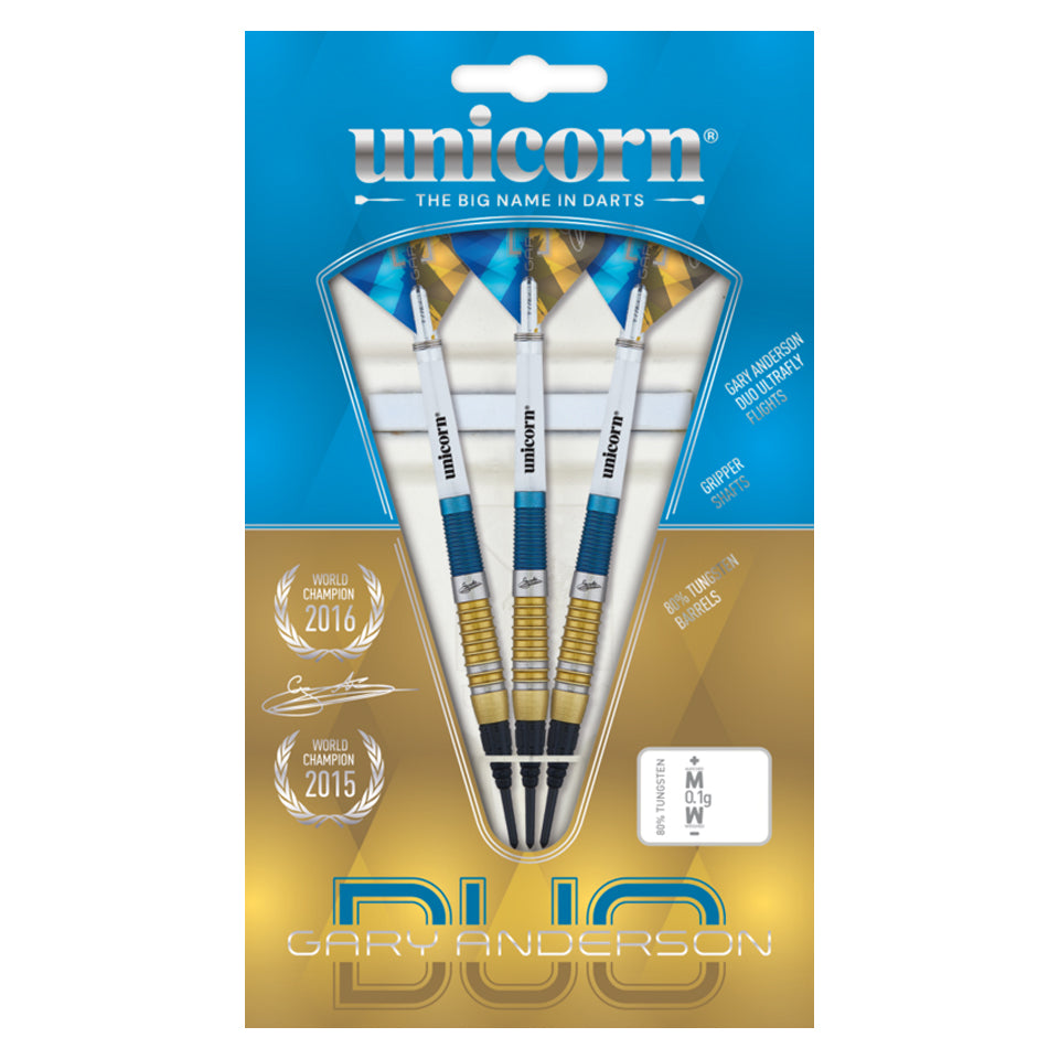 Unicorn Gary Anderson Duo Soft Tip Darts - 18gm