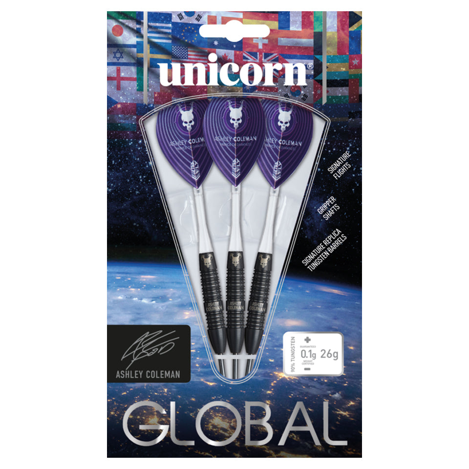 Unicorn Global Ashley Coleman Steel Tip Darts - 26gm