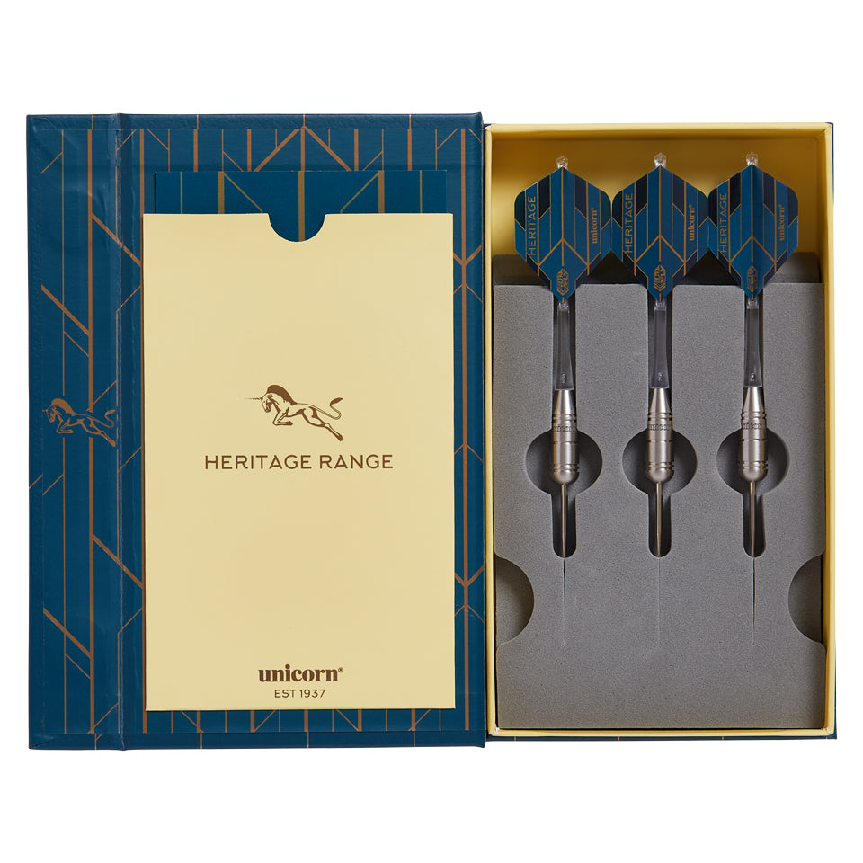 s*e様 Unicorn PHOENIX DARTSカード　限定 Unicorn Heritage Zippy 1981 Steel Tip Darts - 25gm