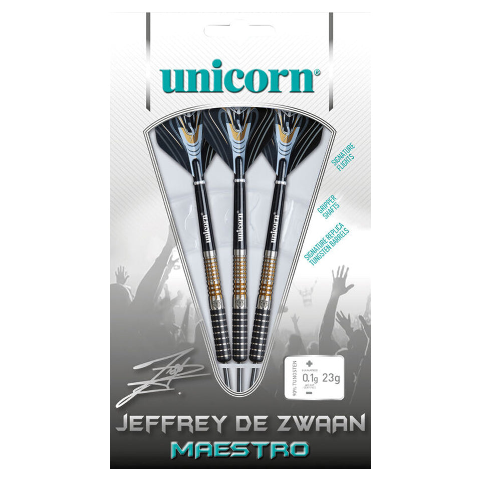Unicorn Maestro Jeffrey De Zwaan P3 Steel Tip Darts - 23gm