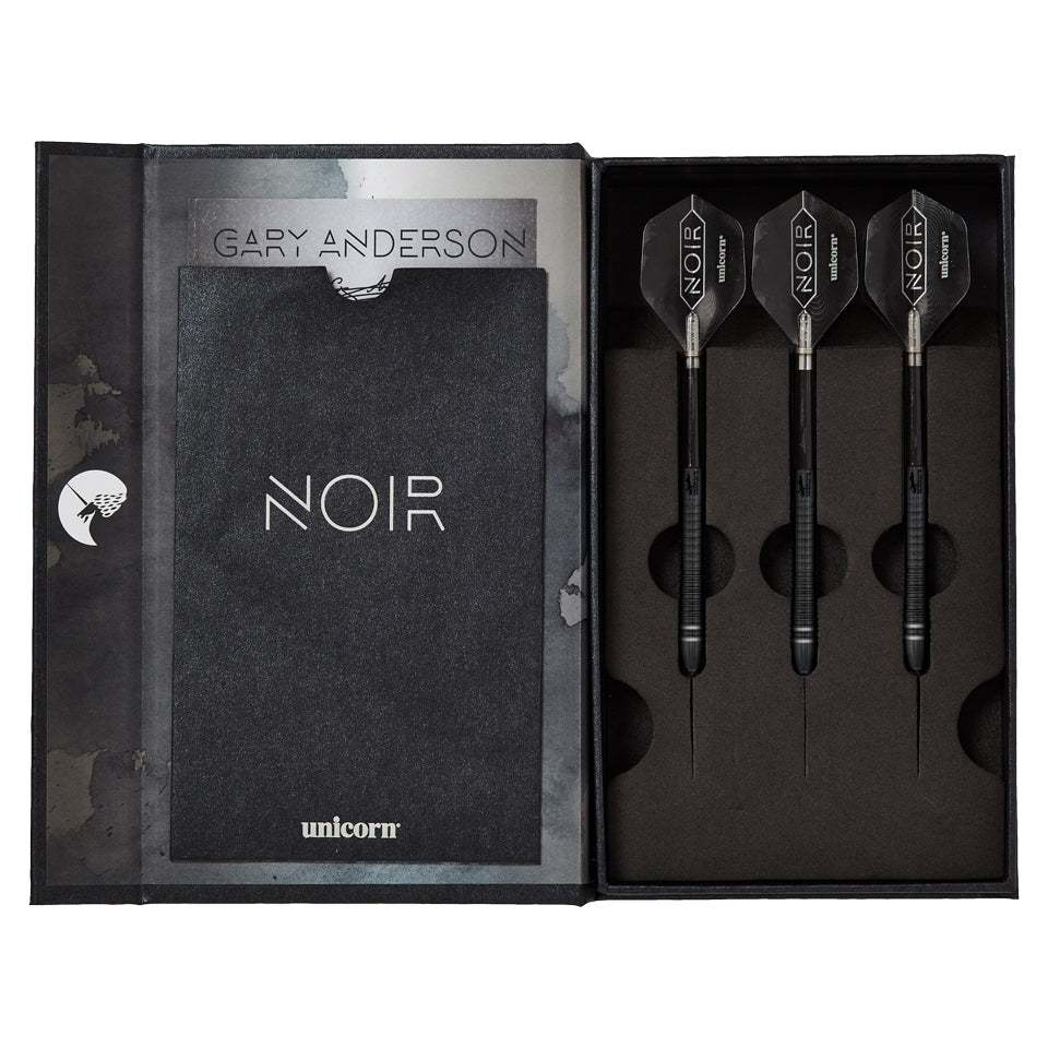 Unicorn Noir Gary Anderson Phase 6 Steel Tip Darts - 22gm