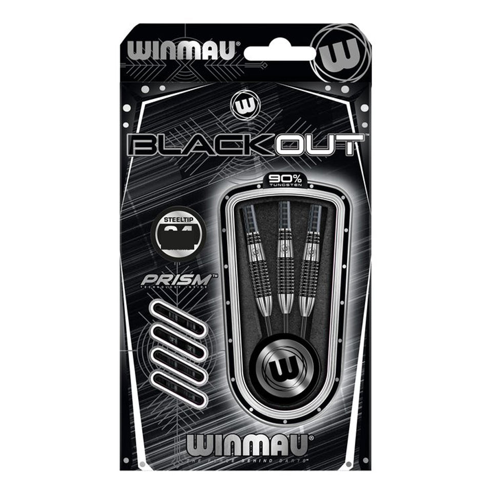 Winmau Blackout 2 Steel Tip Darts - 23gm