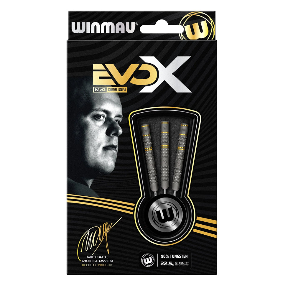 Winmau MvG EvoX Steel Tip Darts - 21gm