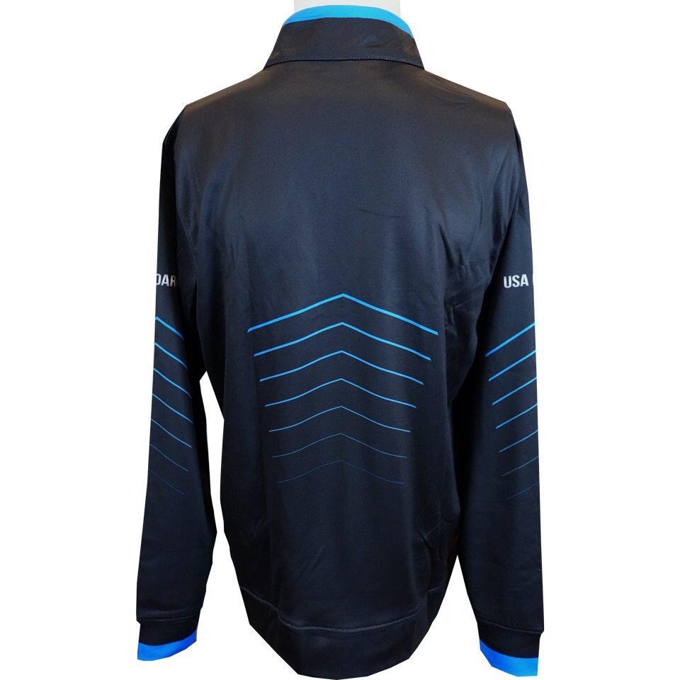 USA Darts Pullover Jacket - Black/Blue