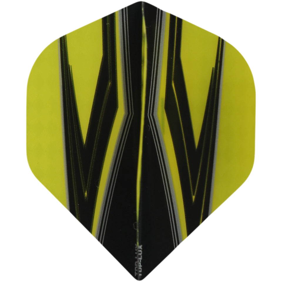 Pentathlon Dart Flights - 100 Micron Standard Black And Yellow