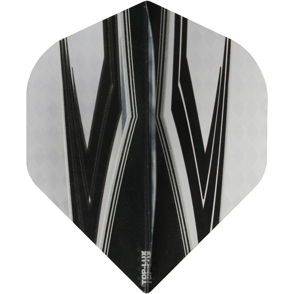 Pentathlon Dart Flights - 100 Micron Standard Clear And Black