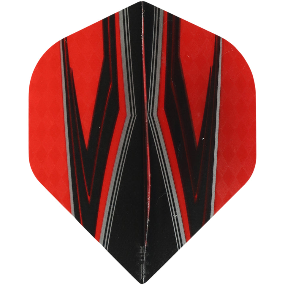 Pentathlon Dart Flights - 100 Micron Standard Red And Black