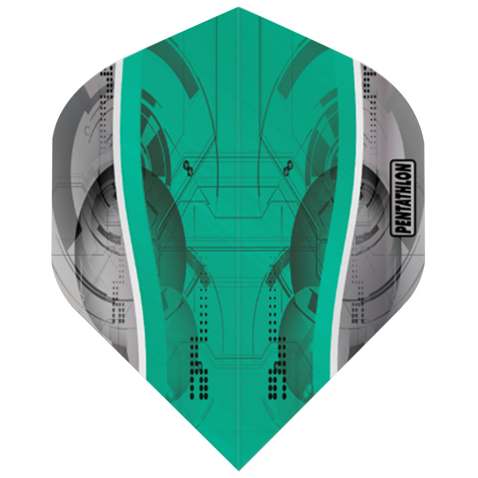 Pentathlon Silver Edge Lot de 30 ailettes de fléchettes Extra Pentathlon Silver Edge Lot de 30 ailettes de fléchettes Extra