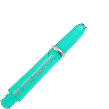 Harrows Supergrip Polycarbonate Dart Shafts With Rings - Short Jade