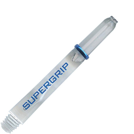 Harrows Supergrip Polycarbonate Dart Shafts With Rings - Inbetween Clear