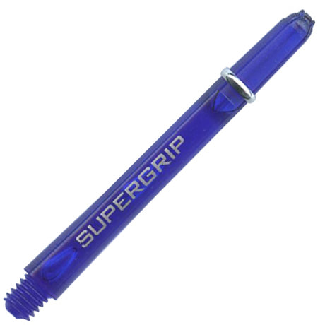 Harrows Supergrip Polycarbonate Dart Shafts With Rings - Medium Blue