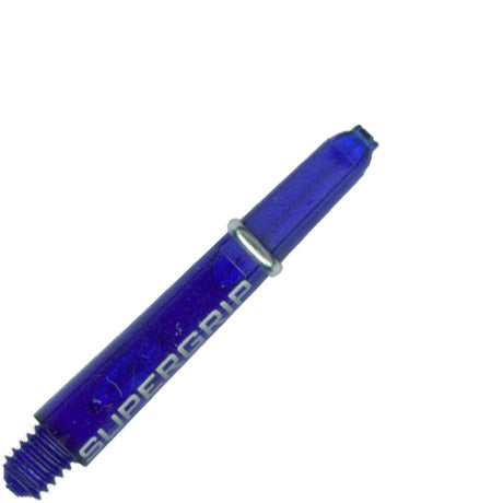 Harrows Supergrip Polycarbonate Dart Shafts With Rings - Short Blue