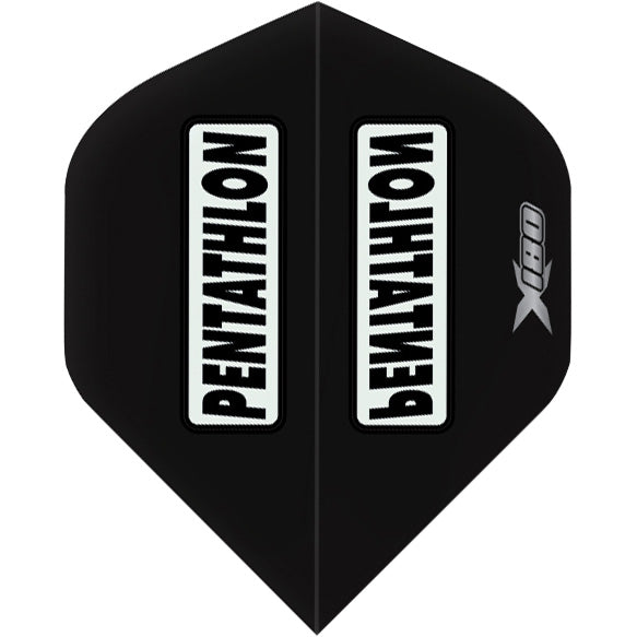 Pentathlon Xtream 180 Dart Flights - 180 Micron Standard Black