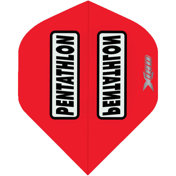 Pentathlon Xtream 180 Dart Flights - 180 Micron Standard Red