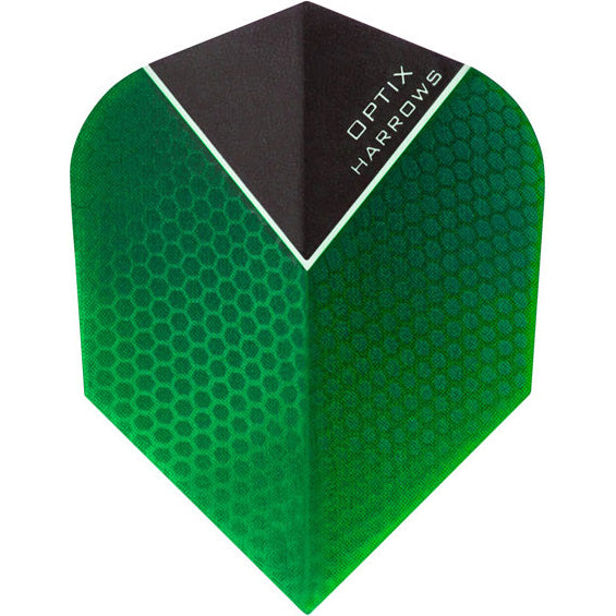 Optix Dart Flights - 100 Micron Shape Green