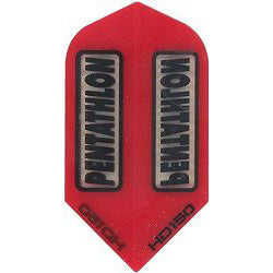 Pentathlon Hd150 Dart Flights - 150 Micron Slim Red