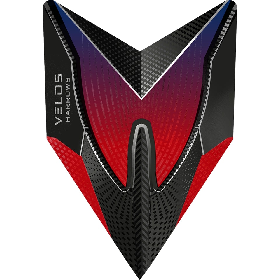 Harrows Fusion Dart Flights - Velos Red