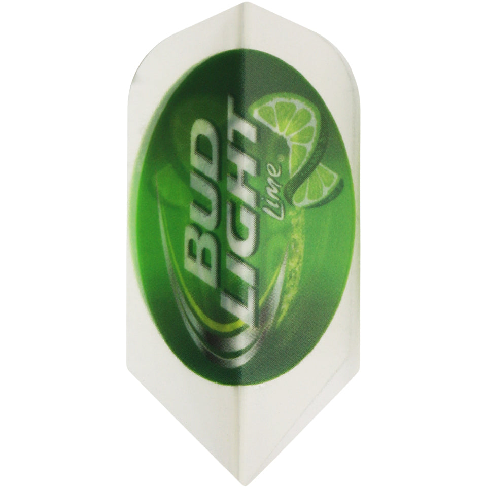 Dart World Budweiser Dart Flights - Slim Clear With Green Bud Light Lime