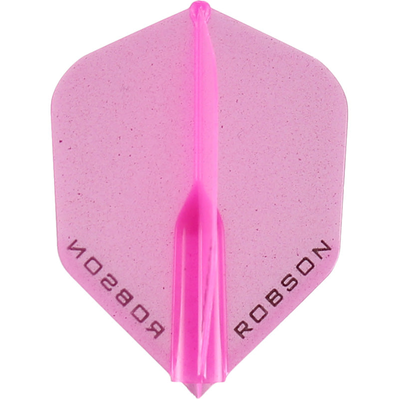 Robson Plus Dart Flights - Shape Pink