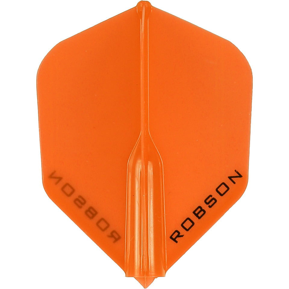 Robson Plus Dart Flights - Shape Orange