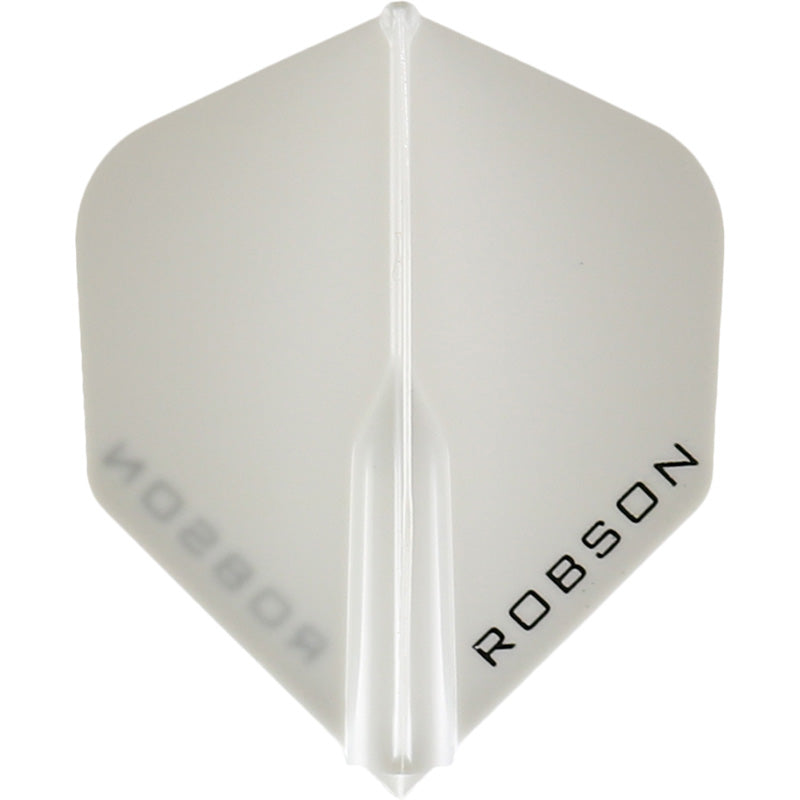 Robson Plus Dart Flights - Standard Clear-White