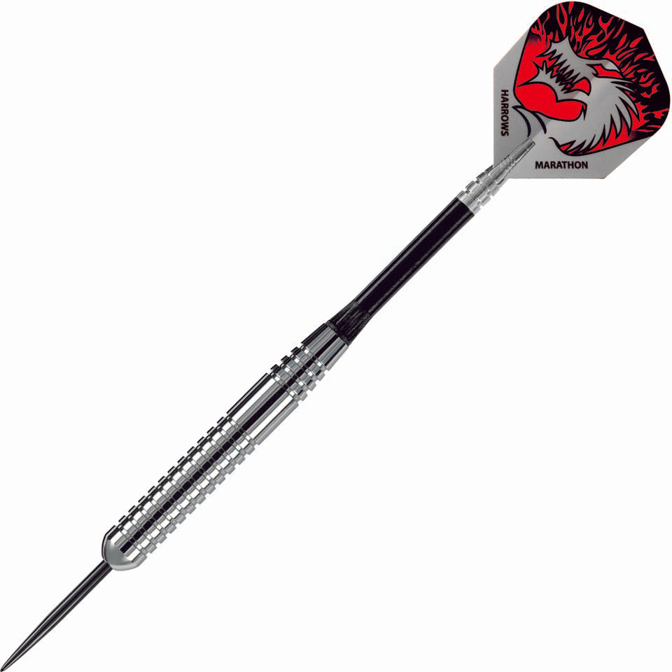 Harrows Silver Arrow Ringed Steel Tip Darts - 18gm