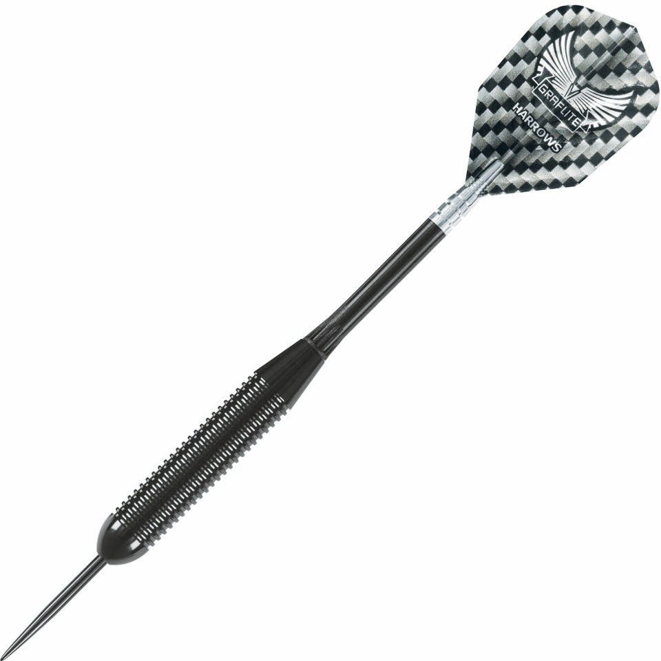 Harrows Black Arrow Ringed Steel Tip Darts - 24gm