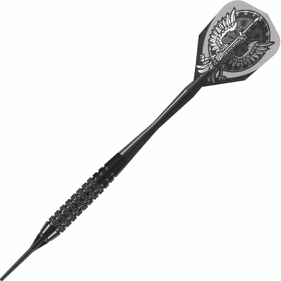 Harrows Black Arrow Knurled Soft Tip Darts - 14gm