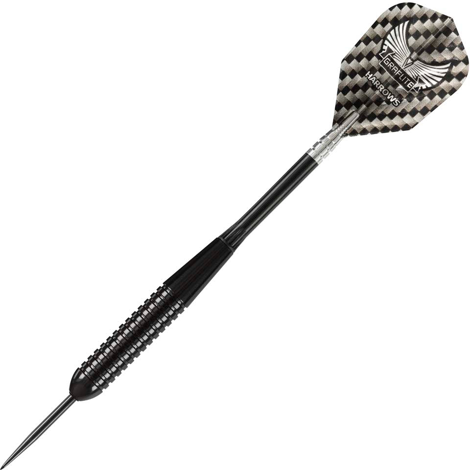 Harrows Black Arrow Ringed Steel Tip Darts - 21gm