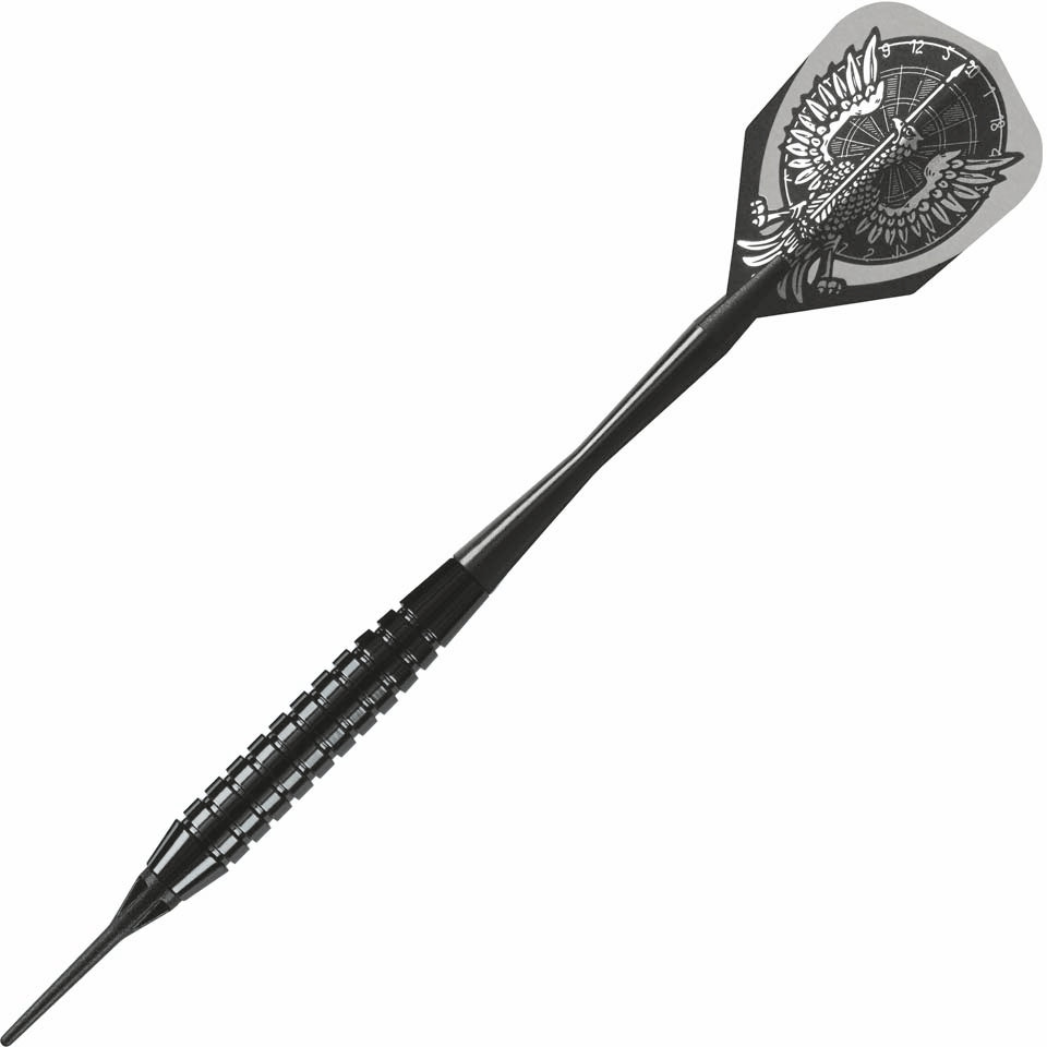 Harrows Black Arrow Ringed Soft Tip Darts - 16gm