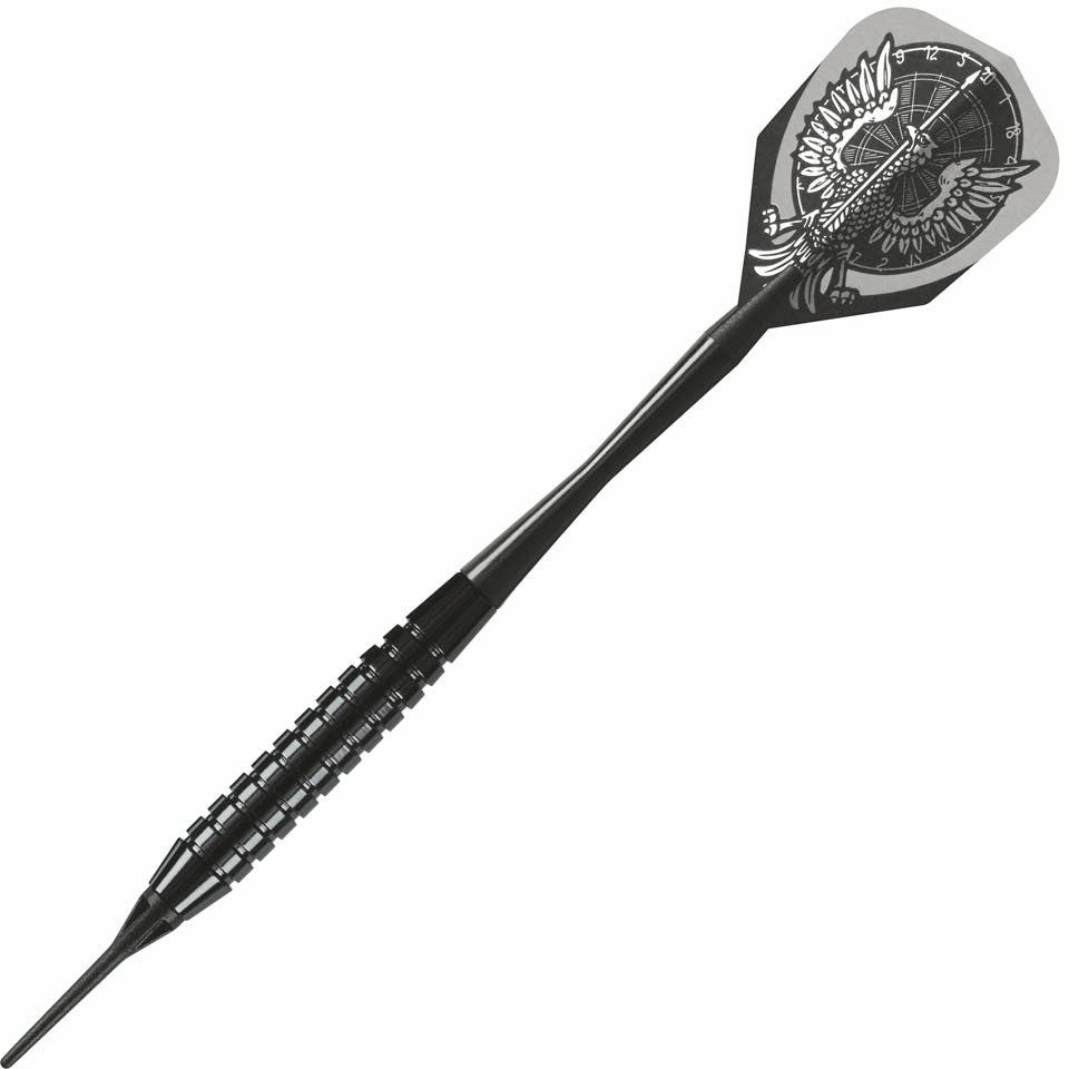 Harrows Black Arrow Ringed Soft Tip Darts - 18gm