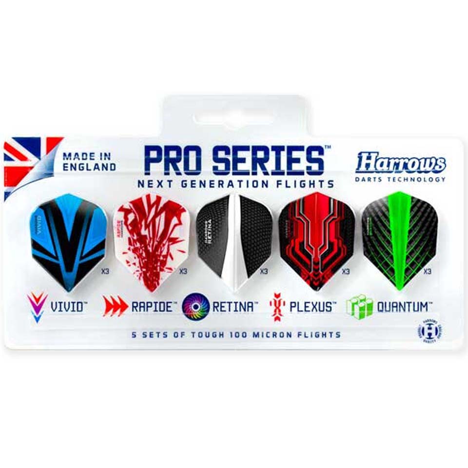 Harrows Pro Series Dart Flight Pack (5 Sets)