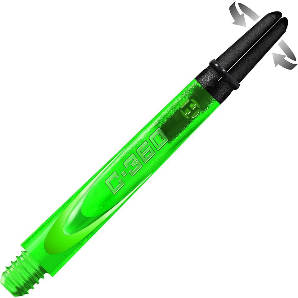 Harrows Carbon 360 Dart Shafts - Medium Green