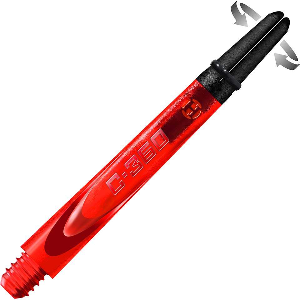 Harrows Carbon 360 Dart Shafts - Medium Red