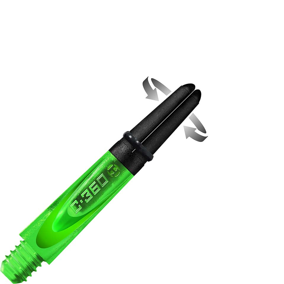 Harrows Carbon 360 Dart Shafts - Short Green